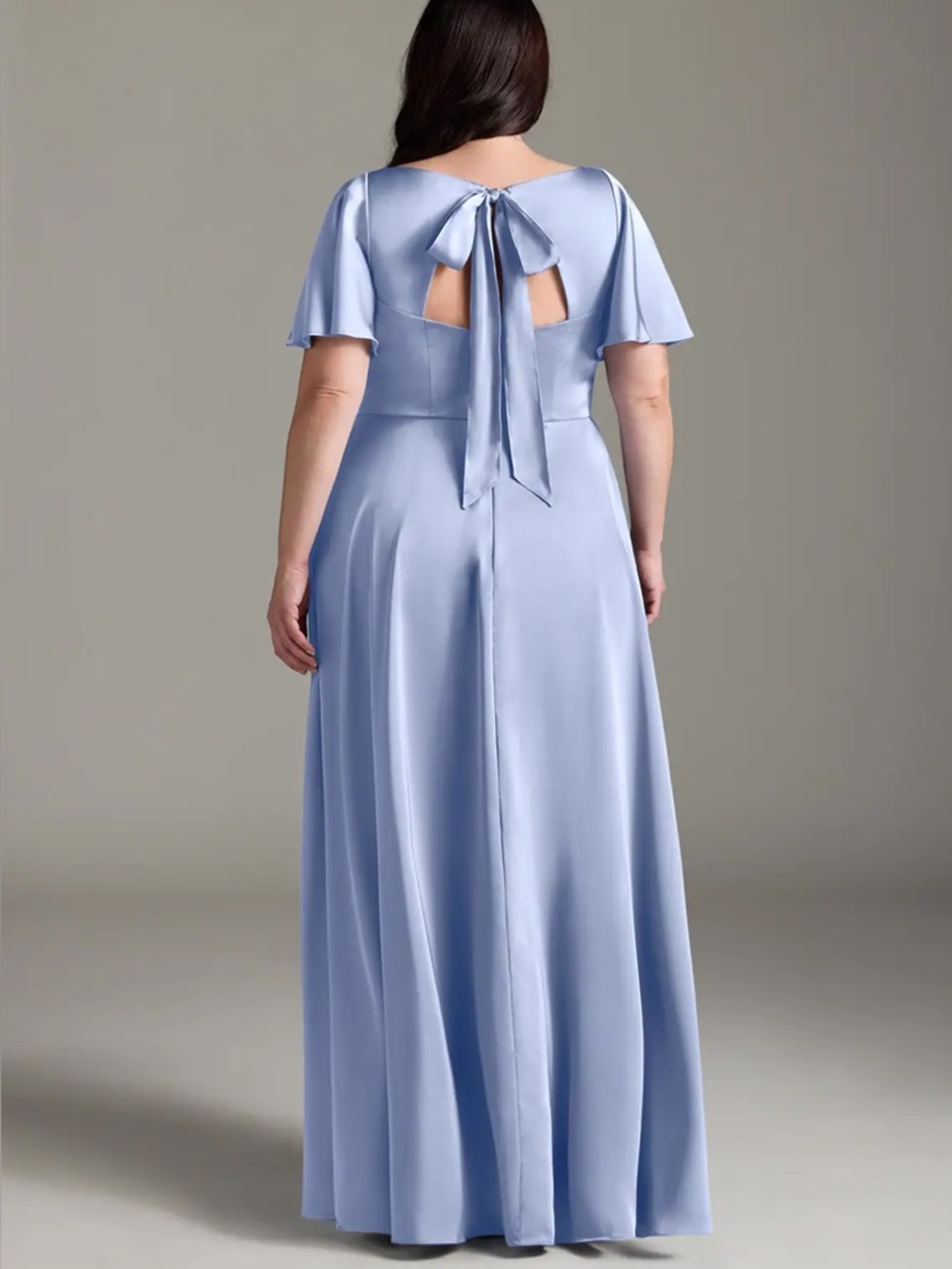 Azazie Kimber Stretch
Ice A-Line Ruched Stretch Satin Dress - Picture 5 of 5